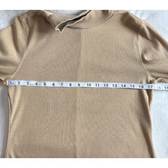 Old Navy Womens Camel Long-Sleeve Turtleneck Mini Dress Size L - Picture 7 of 10